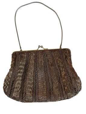 Vintage Winkelman’s 1960s Beaded bag with Silk Satin Inner Lining